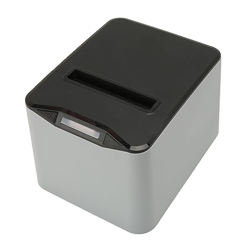 Bewinner 80-mm-Thermo-Belegdrucker, POS-Drucker mit Automatischer Schneidevorrichtung, 300 Mm/s Schnelles Drucken, USB-Seriell-Ethernet-Direkt-Thermodrucker für Windows Linux (EU-Stecker) von Bewinner