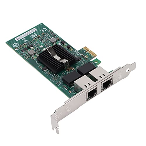 Bewinner 82576GB 10/100/1000Mbps Gigabit Ethernet PCI Express X1 Netzwerkkarte, Dual Port RJ45 LAN Adapter Converter, PCIE Ethernet Adapter mit CD-Laufwerk von Bewinner