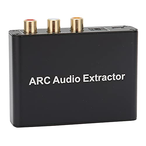 Bewinner ARC zu Adapter, ARC Extractor Converter, ARC zu Optisch/Koaxial/Cinch/3,5 Mm/Stereo-Ausgang, 3,5-mm-Kopfhörer-Stereo-Ausgang, Rauschunterdrückung und Automatische von Bewinner