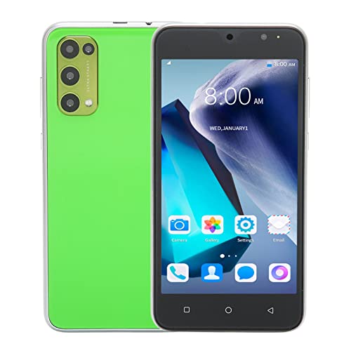 Bewinner Android 10 Entsperrtes Smartphone, 5,45-Zoll-FHD-Bildschirm, Entsperrtes Dual-SIM-Handy, 3G-Prepaid-Smartphone, 2 GB RAM, 16 GB ROM, Vorderseite 5 MP, Rückseite 8 MP, 3000-mAh-Akku(Grün) von Bewinner