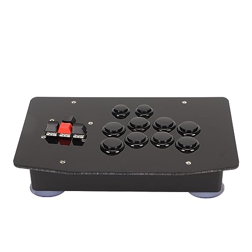 Bewinner Arcade Fight Stick, Street Fighter Arcade Game Fighting Joystick mit USB 2.0-Anschluss, DIY Arcade Joystick für PC-Emulatoren für Sanwa OBSF 24 30 von Bewinner