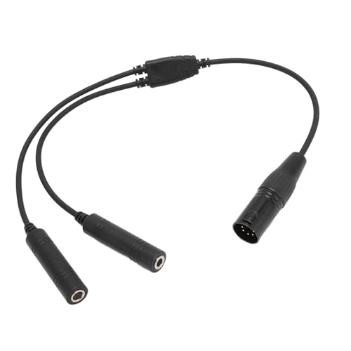 Bewinner Aviation-Headset-Adapter, GA-Doppelstecker auf 5-Pin-XLR-Kopfhöreradapter, Plug-and-Play, für die Meisten Großen Marken von Aviation-Headsets Bewinner Aviation-Headset-Adapter, GA-Doppelstecker auf 5-Pin-XLR-Kopfhöreradapter, Plug-and-Play, für die Meisten Großen Marken von Aviation-Headsets von Bewinner