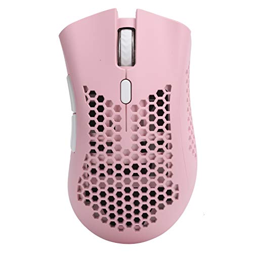 Bewinner BM600 Wireless Gaming Mouse, Wiederaufladbare RGB Gaming Mouse mit 7 Programmierbaren Tasten, Optische Ergonomische Mäuse mit 1600 DPI für IOS, XP-System (Rosa) von Bewinner