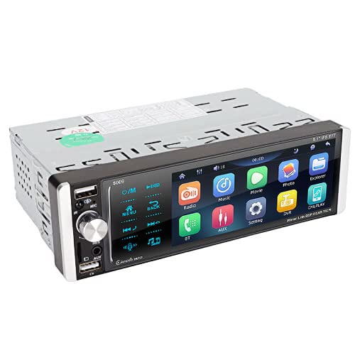 Bewinner Bluetooth Autoradio, 1 DIN 5,1 Zoll Autoradio mit Touchscreen, Freisprechen, 3 USB Anschlüsse, AM/FM Autoradio MP3 Player von Bewinner