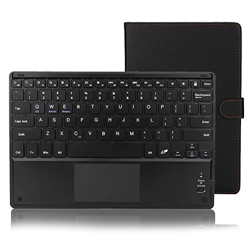 Bewinner Bluetooth-Touchpad-Tastatur mit Gehäuse - Wireless Keyboard Stand Case Geeignet für 9,7-10-Zoll-Tablet-PC - Batterie mit großer Kapazität ermöglicht ununterbrochene 100 Stunden von Bewinner