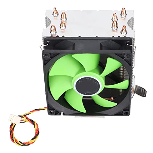 Bewinner CPU Luftkühler, CPU Lüfter 4 Heatpipes 90mm 3pin Geräuschloses Plug and Play Schnelle Wärmeableitung Computer CPU Lüfter Weit Kompatibel (einzelner Lüfter) von Bewinner