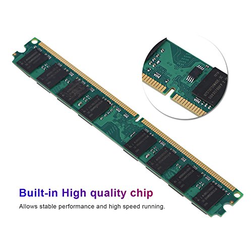 Bewinner DDR2 2G Arbeitsspeicher RAM PC2-5300 Desktop-Arbeitsspeicher RAM 240Pin-Modulplatine Spezifiziert für AMD Motherboard für DDR2 PC2-5300 Desktop-Computer von Bewinner