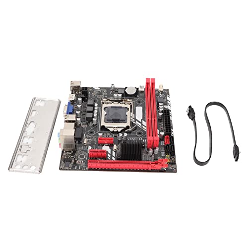 Bewinner Desktop Computer Motherboard, LGA 1155 USB3.0 Mainboard, DDR3 VGA 6 Gb/s Transfer Computer Motherboards, M ATX Motherboard für I3 I5 I7 von Bewinner