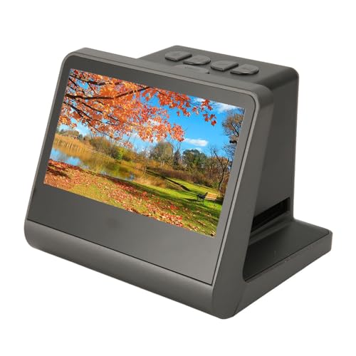 Bewinner Digitaler Film-Diascanner, 48-MP-All-in-1-Film-Diascanner mit 5-Zoll-LCD-Bildschirm, Wandelt 135-mm-110-126- und Super-8-Film-Dias-Negative in Hochauflösende 48-MP-JPEGs um von Bewinner