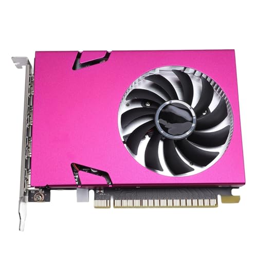 Bewinner Einzellüftergrafikkarte, 993MHz -Kernfrequenz, 2GB 128bit DDR3 VGA DVI PC Desktop Computer Video GPU für Siege 7 10, 4 HD -Multimedia -Schnittstellenausgänge von Bewinner