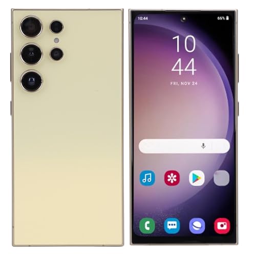 Bewinner Entsperrtes 4G-Android-Smartphone, 8 GB RAM, 256 GB ROM, 6,6-Zoll-Incell-HD-Bildschirm 2400x3200, Entsperrtes Dual-SIM-Handy mit 13 MP und 24 MP Kamera, 8000-mAh-Akku (Gold) von Bewinner