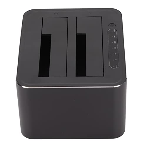 Bewinner Externe USB 3.0-zu-Festplatten-Dockingstation mit 2 Einschüben für 2,5/3,5-Zoll-HDD-SSD, Externes 5-Gbit/s-Gehäuse Bis zu 32 TB HDD-SSD-Dockingstation für Win, OS X, für von Bewinner