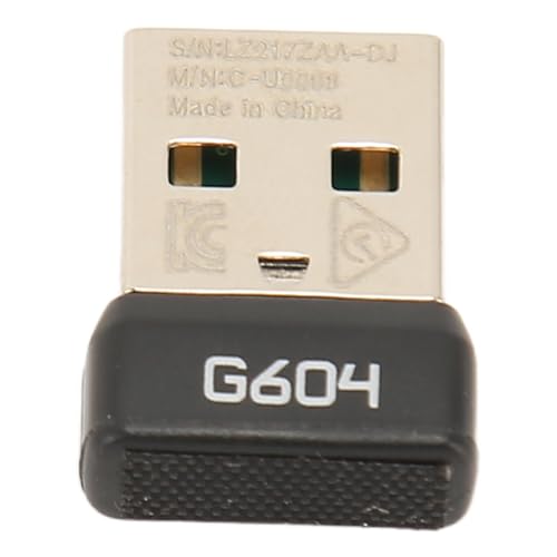 Bewinner G604 Maus-USB-Empfänger, 2,4 GHz Kabellos, Tragbare Größe, Langlebiges Material, Plug-and-Play, Kompatibel mitG604 Maus fürG604 Kabellose Maus von Bewinner
