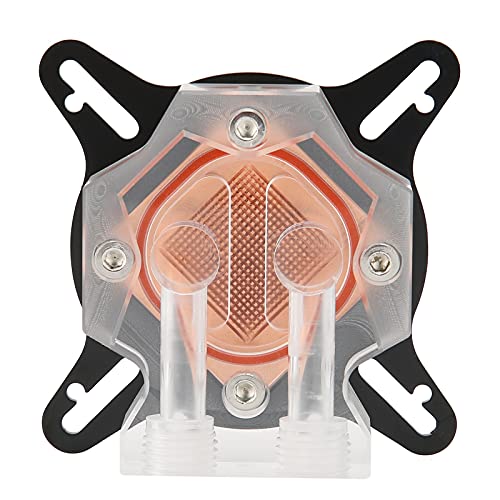 Bewinner GPU-Wasserkühlblock, Universal Transparente Grafikkarte Kupfer-Wasserblock-Basis, Computer-Flüssigkeitskühlsystem-Zubehör, Aluminiumlegierung + Messing von Bewinner
