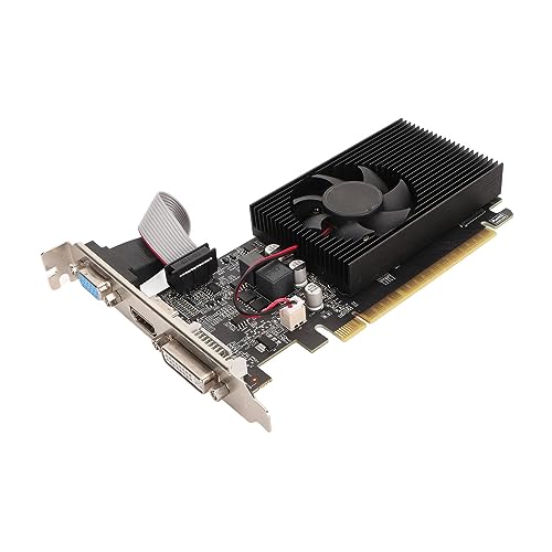 Bewinner GT 730-Grafikkarte, 4 GB DDR3 128-Bit-Gaming-Grafikkarte mit Lüfter, Computer-Low-Profile-GPU, HDMI, DVI, VGA-PC-Grafikkarte Bewinner GT 730-Grafikkarte, 4 GB DDR3 128-Bit-Gaming-Grafikkarte mit Lüfter, Computer-Low-Profile-GPU, HDMI, DVI, VGA-PC-Grafikkarte von Bewinner