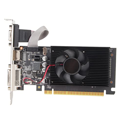 Bewinner GT610 Grafikkarte, 2 GB, DDR3, 64 Bit, HDMI DVI VGA Desktop Grafikkarte, PCI Express X16 Computer Grafikkarten für Desktop Computer Gaming GPU von Bewinner