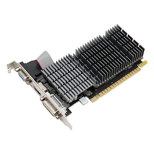Bewinner GT710-Grafikkarte, Computer-Low-Profile-GPU, 4 GB 64 Bit GDDR3 PCIe X16, HDMI VGA DVI, DirectX 11, OpenGL 4.5, Desktop-Gaming-Grafikkarte, Unterstützt 3840 X 2160 von Bewinner