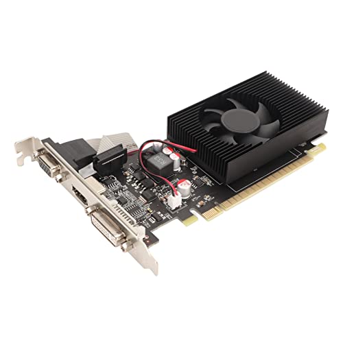 Bewinner GTX 730 2 GB DDR3 Grafikkarte, 128 Bit 5-Gbit/s GPU Gaming Grafikkarte, HDMI, DVI, VGA, PC Grafikkartenunterstützung für Windows, Linux von Bewinner