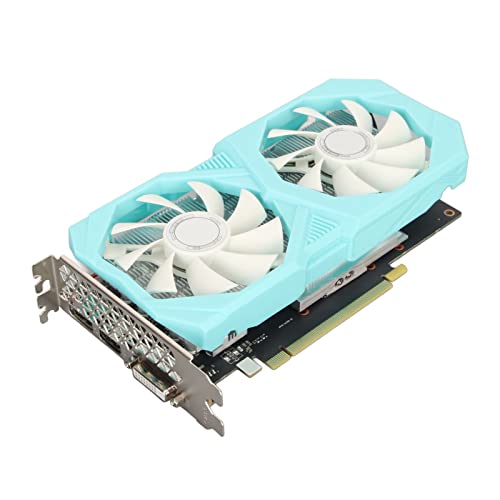 Bewinner GTX1660S Grafikkarte, 6 GB GDDR6 192 Bit Gaming Grafikkarte, DP DVI HD PCI Express 3.0 Computer Grafikkarten mit Zwei Lüftern für Computer PC von Bewinner