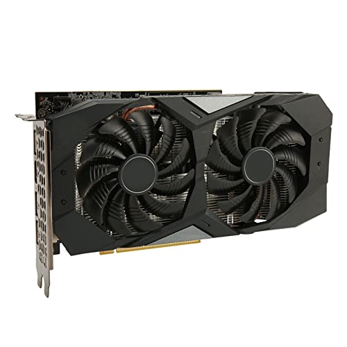 Bewinner GTX1660Ti Grafikkarte 6GB, 192Bit GDDR6 Computer Gaming Grafikkarte Dual Fan mit HD, DPx3, 1800MHz 12000MHz 8K PC Grafikkarte GPU, Unterstützung für DirectX 12 von Bewinner