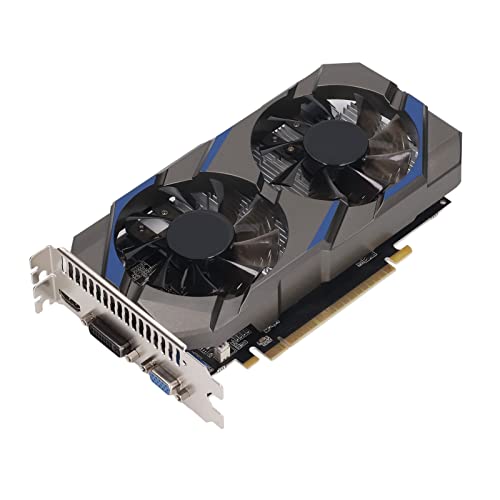 Bewinner GTX750 4 GB DDR5-Grafikkarte, 128-Bit-640SP-Grafikkarte, VGA, HDMI, DVI, 16 X PCI Express 3.0, DirectX11, Desktop-Gaming-Grafikkarte für Computer-GPU von Bewinner