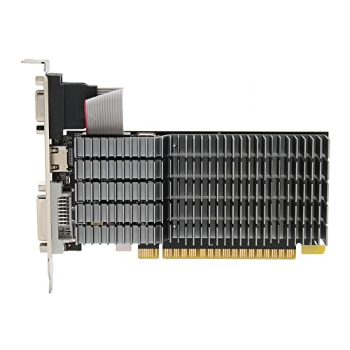 Bewinner Gaming-Grafikkarte, GT710 4G GDDR3-Grafikkarte, DVI-VGA-HD-Multimedia-Schnittstelle, 64-Bit-3840x2160-Auflösung Game-Grafikkarte für Desktop von Bewinner