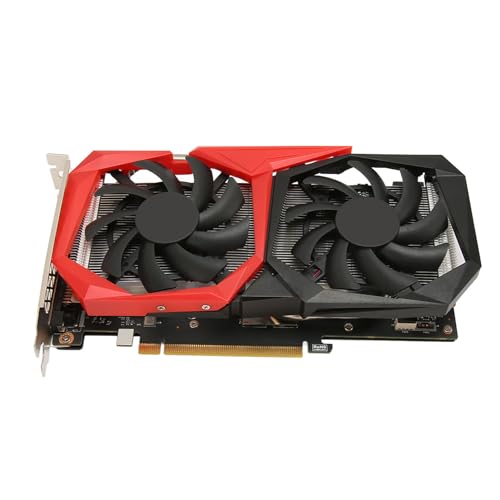 Bewinner Gaming-Grafikkarte, GTX1660 6G GDDR6 192-Bit-Grafikkarte, VR-Ready-Level-Grafikkarten, 8K HDR-Unterstützung, HDMI-Display-Anschluss, DVI-Gaming-Grafikkarte mit Zwei Lüftern von Bewinner