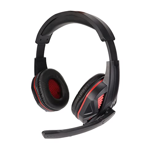 Bewinner Gaming Headset mit Mikrofon, 3,5 mm Audiobuchse Over Ear Kopfhörer mit Kabel, Kopfhörer mit Geräuschunterdrückung für PS4 PC Laptop von Bewinner