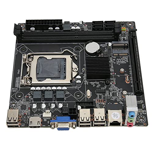 Bewinner H61S Motherboard LGA 1155, 2 Kanal DDR3 Motherboard für Core I7, I5, I3, PC Motherboard mit VGA, HD, WiFi-Schnitts Telle, M.2 Slot, ITX Motherboard für Desktop von Bewinner