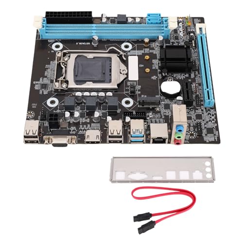 Bewinner H81 Gaming-Motherboard, LGA 1150 Micro ATX PC-Motherboard mit Dual-Channel-DDR3, NVMe M.2-Unterstützung, 6 Gbit/s M.2 NVMe NGFF SATA-Computer-Motherboard Bewinner H81 Gaming-Motherboard, LGA 1150 Micro ATX PC-Motherboard mit Dual-Channel-DDR3, NVMe M.2-Unterstützung, 6 Gbit/s M.2 NVMe NGFF SATA-Computer-Motherboard von Bewinner