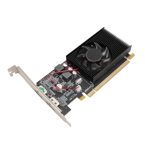 Bewinner HD 6570-Grafikkarte, 2 GB 64-Bit-DDR3-PC-Grafikkarten, PCI Express X16, Einzellüfter-Luftkühlung, HDMI, Low-Profile-GPU für Arbeitsspiele von Bewinner