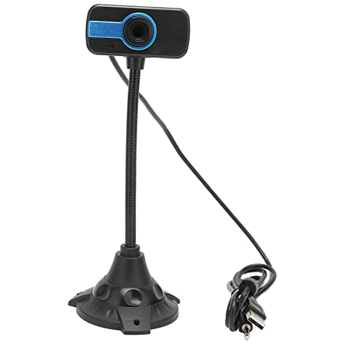 Bewinner HD-Webcam mit Mikrofon, 640 X 480 DPI USB-Webkamera mit Schwanenhalsständer, Manueller Fokus, CMOS-Sensor, Breitbild-USB-Computerkamera für Anrufe, Videokonferenzen, Live-Streaming von Bewinner