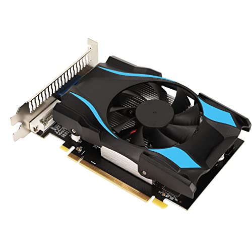 Bewinner HD7600-Grafikkarte, 1 GB DDR5 PCIE X16-Gaming-Grafikkarte, VGA-DVI-Desktop-Computer-Grafikkarten, Einzellüfter-Grafikkarte von Bewinner