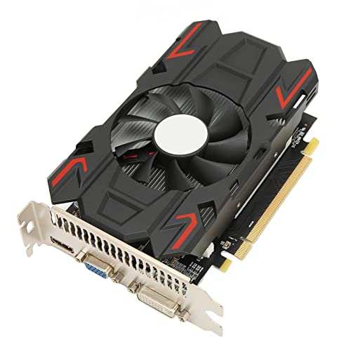 Bewinner HD7670-Grafikkarte, 4 GB DDR5 128-Bit-Gaming-Grafikkarte, DVI/VGA/HDMI, 2560 X 1600-Grafikkarte, Desktop-Grafikkarte mit Einem Lüfter von Bewinner