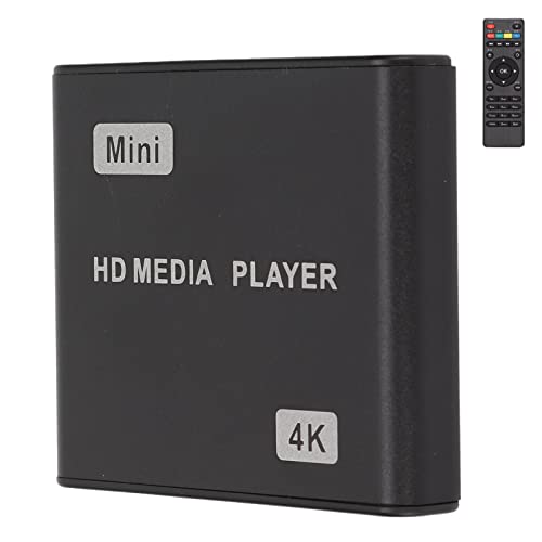 Bewinner HDMI Media Player, 4K HD Media Player Streaming Media Player mit Fernbedienung und LED-Anzeige HDMI/AV/VGA-Ausgang(EU) von Bewinner