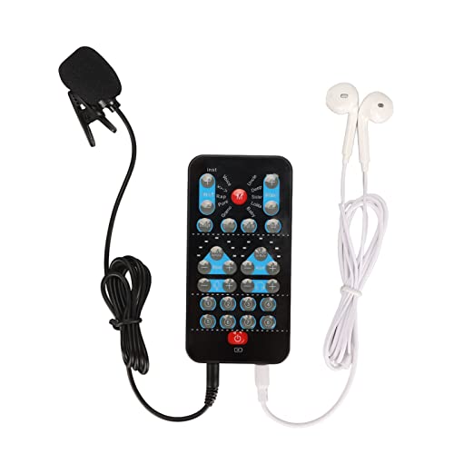 Bewinner Handheld Voice Changer, Tragbares Voice Changer Gerät, Voice Disguiser Handheld Mikrofon Voice Changer Sound Effects Machine, 8 Voice Changes für Handy-PC von Bewinner