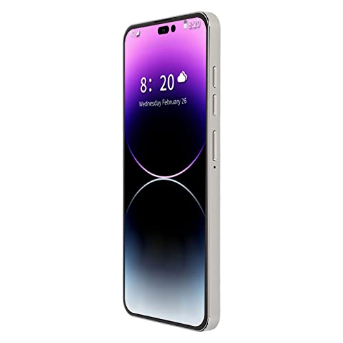 Bewinner I14 ProMax Smartphone Unlocked, 4G Android Handy mit 6,7 Zoll Ultra HD Bildschirm, 4 GB RAM, 128 GB ROM, 4000 mAh Akku, Typ C Handyunterstützung, GPS, Dual SIM(Weiß) von Bewinner