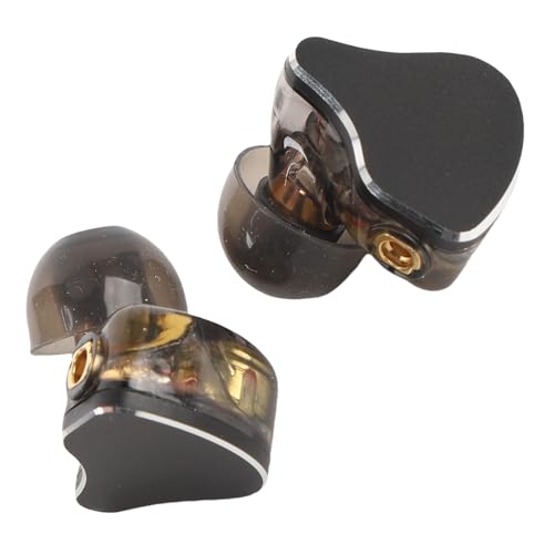 Bewinner In-Ear-Display-Kopfhörer, Kabelgebundene HiFi-Ohrhörer mit Abnehmbarem Kabel, Hybrid-IEM-Ohrhörer für Musiker, Sänger, Musikbegeisterte, Bühnenstudio (Black) von Bewinner