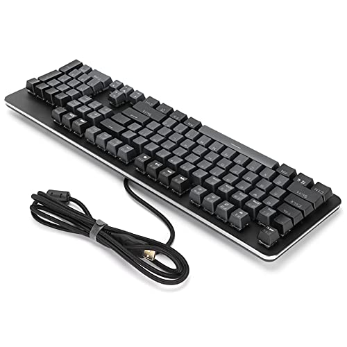 Bewinner K750 Mechanische Gaming-Tastatur, 104 Tasten USB-Computertastatur, RGB-beleuchtete Kabelgebundene Tastatur für XP / 7/8/10 von Bewinner