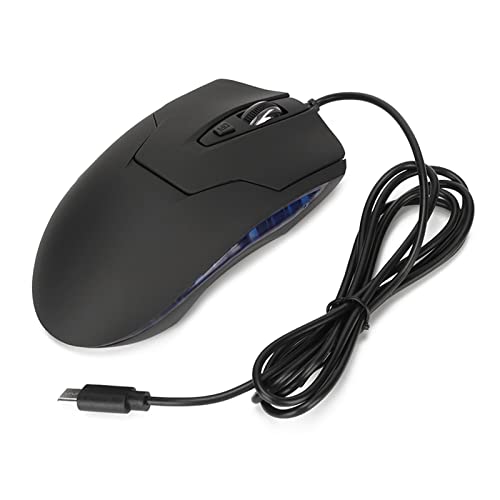 Bewinner Kabelgebundene -Maus, Ergonomische Optische 1600-DPI-Maus, Hintergrundbeleuchtete 6-Tasten-Computermäuse, Multimedia-Tasten-Gaming-Mäuse für Laptop-Desktop, PC von Bewinner