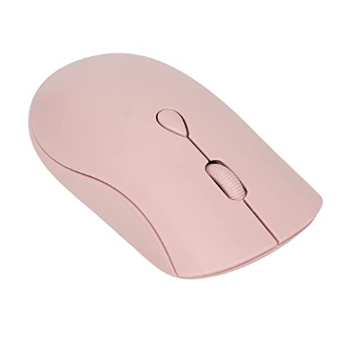 Bewinner Kabellose Maus, 1600 DPI Ergonomische Optische Maus, 2,4 G mit USB Nano Empfänger, Wiederaufladbare Bluetooth Computermäuse für Büro Desktop PCs (Rosa) von Bewinner