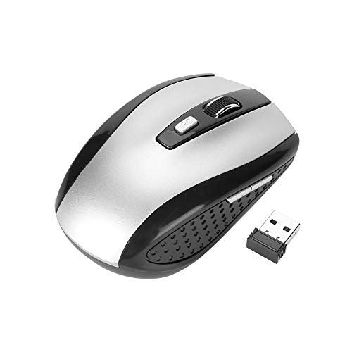 Bewinner Kabellose Maus, Tragbare Mobile Optische 2,4 GHz Maus mit USB Empfänger, Kabellose Maus mit 6 Tasten und 800-1600 DPI für Windows/XP/Vista/7/Linux/MAC von Bewinner
