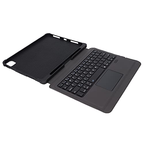Bewinner Kabellose -Tastatur mit Schutzhülle für 11 10,9 Tablet, Universal Folding Tablets Hülle mit Tastatur, Schwarzes PU Leder Cover für Pad PC (Schwarz) von Bewinner