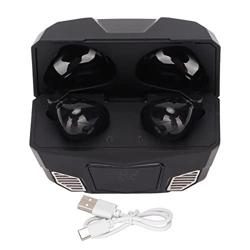 Bewinner Kabelloser Bluetooth-Kopfhörer mit Mecha-Ladekoffer, Bluetooth-5.1-Kopfhörer mit Niedriger Latenz und Dual-Modus-Surround-Sound für Mobile Spiele Bewinner Kabelloser Bluetooth-Kopfhörer mit Mecha-Ladekoffer, Bluetooth-5.1-Kopfhörer mit Niedriger Latenz und Dual-Modus-Surround-Sound für Mobile Spiele von Bewinner