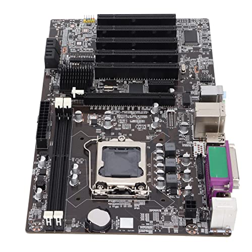 Bewinner LGA 1155 Motherboard, Gaming Motherboard H61 mit SATA2.0 USB2.0, 5 PCI-Schnittstellen, PCIE 1X, Unterstützt VGA, LPT-Port für Computer von Bewinner