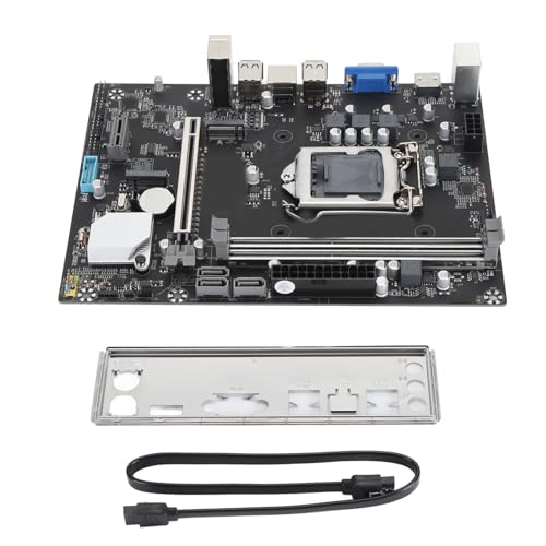 Bewinner LGA1155 CPU Desktop Mootherboard, H61M K DDR3 Computer Motherboard, CPU M.2 NVME, USB 2.0 Schnittstelle, SATA2.0, RTL8111H Gigabit NIC, LGA1155 ATX Office Gaming Motherboard von Bewinner