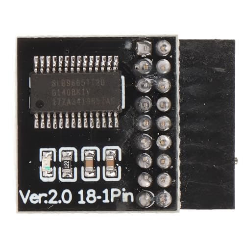 Bewinner Langlebiges TPM 2.0-Modul, TPM2.0-Modul, LPC 18-Pin-Verschlüsselungsmodul mit Sicherer Speicherung, Reserviertem Speicher, Stabile Leistung für Motherboard von Bewinner