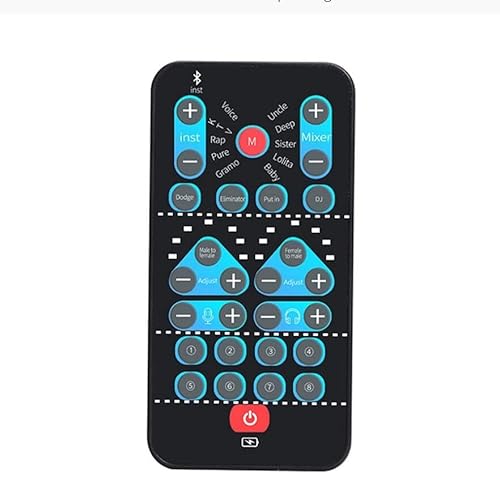 Bewinner Live Soundkarte mit 8 Soundeffekten, Sprachwechsler für Podcasts Zum Live Streaming auf Dem Telefoncomputer, Handheld Soundkarte von Bewinner