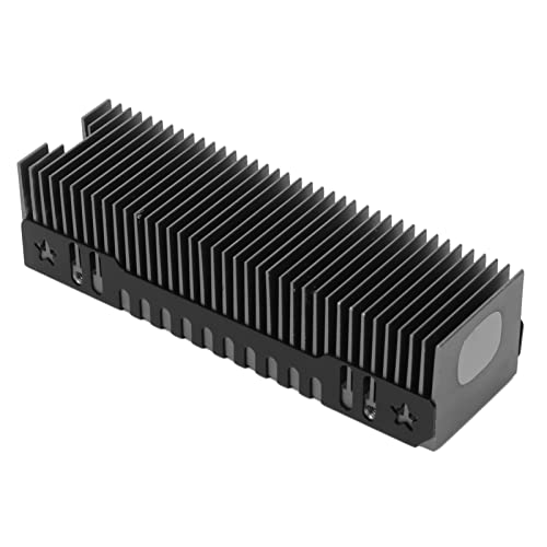 Bewinner M.2 2280 SSD Kühlkörper, 38 Kühlrippen Leistungsstarker SSD Kühlkörper mit Wärmeleitpad, Mg Aluminiumlegierung M.2 SSD Kühler für PS5, PC PCIE NVME M2 SSD von Bewinner