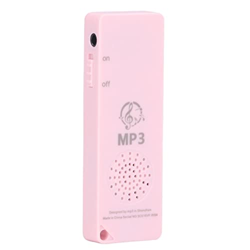 Bewinner MP3 Player, Musik Player mit Verlustfreiem Sound, Unterstützt 64 GB Speicherkarte, Wiederaufladbarer Digitaler MP3 Player mit 180 MAh für Kinder(Rosa) von Bewinner